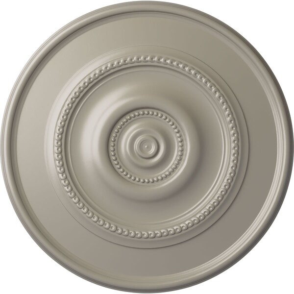 Ekena Millwork Traditional Reece Ceiling Medallion (Fits Canopies up to 5 7/8"), 24 3/8"OD x 1 1/8"P, Pearl White CM24REPWS - main
